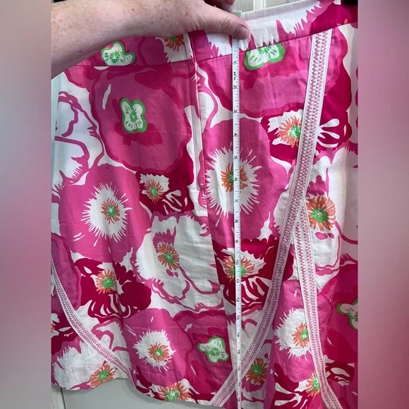 Lilly Pulitzer Size 4 A-line skirt. Rich, bright colors. - Picture 7 of 11